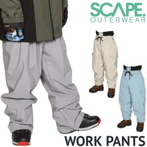 23-24 SCAPE エスケープ ウェアー メンズ レディース   UNISEX / WORK PANTS ワーク パンツ    ship1｜fleaboardshop