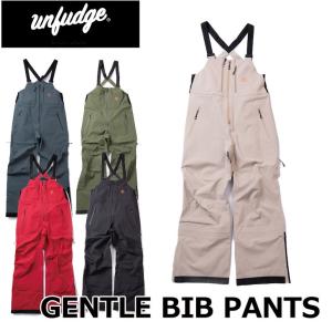 23-24 unfudge snow wear ウエアー  GENTLE BIB PANTS ビブパン   ship1｜fleaboardshop