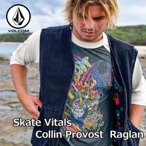 ボルコム VOLCOM ロングTシャツ  長袖  Skate Vitals Collin Provost Raglan Short Sleeve Tee  A4342305 ship1｜fleaboardshop