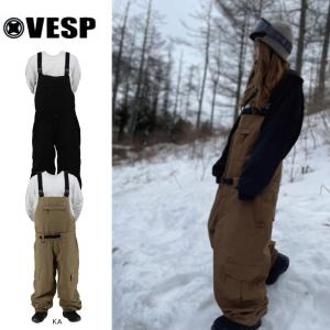 23-24 VESP SNOW WEAR  ベスプ スノー ウエアー パンツ  Wide Jogger Bib Cargo Pants VVPMP1045  ship1｜fleaboardshop