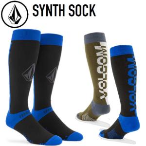 23-24 ボルコム VOLCOM ソックス スノーボード   SYNTH SOCK J6352401 靴下    ship1｜fleaboardshop