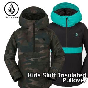23-24 ボルコム VOLCOM スノーボード ウェアー キッズ  Kids Sluff Insulated Pullover ジャケット  I0452400  ship1｜fleaboardshop