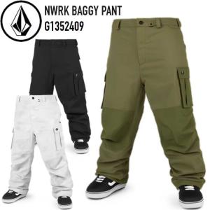 23-24 ボルコム VOLCOM スノーボード ウェアー   NWRK BAGGY PANT G1352409 パンツ    ship1｜fleaboardshop