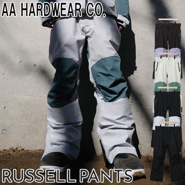 24-25 AA ダブルエー スノーボード ウエア パンツ メンズ レディース RUSSEL PAN...