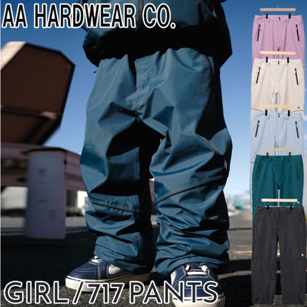 24-25 AA ダブルエー スノーボード ウエア パンツ レディース GIRL / 717 PAN...