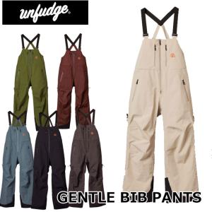 24-25 unfudge snow wear ウエアー  GENTLE BIB PANTS ジェントル ビブパンツ 【WIDE FIT】  ship1