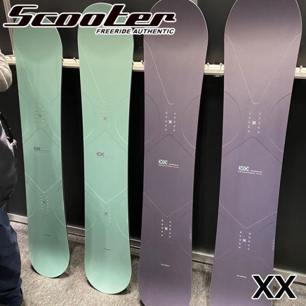 25-26 SCOOTER スクーター スノーボード 板 フリーラン カービング 【XX】ダブルエッ...