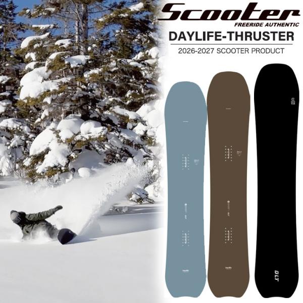 26-27 SCOOTER スクーター スノーボード 板  DAYLIFE THRUSTER デイラ...