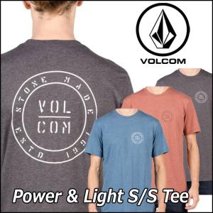ボルコム tシャツ メンズ volcom 【Power & Light S/S Tee 】半そで 半袖 VOLCOM 【返品種別】｜fleaboardshop