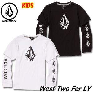 volcom ボルコム キッズ ロングTシャツ 3-7歳 West Two Fer LY ユース 長そで Y0341831  【返品種別OUTLET】