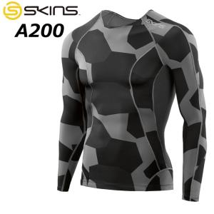 SKINS A200 長袖シャツ グレー/ブラック SKINS A200 長袖シャツ グレー/ブラック SKINS A200 長袖シャツ