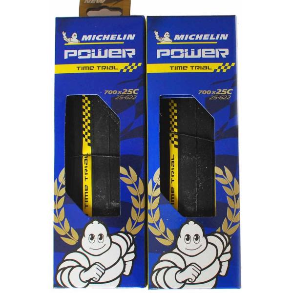ミシュラン POWER TT パワー タイムトライアル 軽量 クリンチャー タイヤ お得 2本セット...