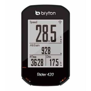 ブライトン Rider 420E 単品 GPSサイクルコンピュータ 2.3インチ液晶 ルートナビ ANT+ Bluetooth 35時間 最大｜fleet