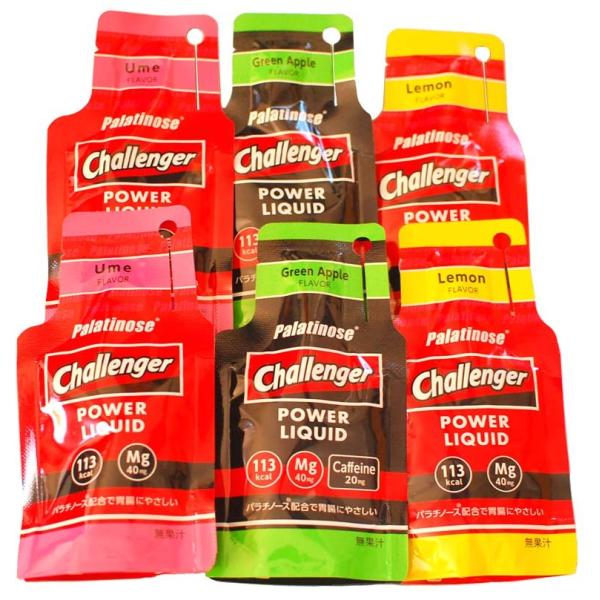 チャレンジャー パワーリキッド ジェル お試し6個セット パラチノース トレラン ランニング トライ...