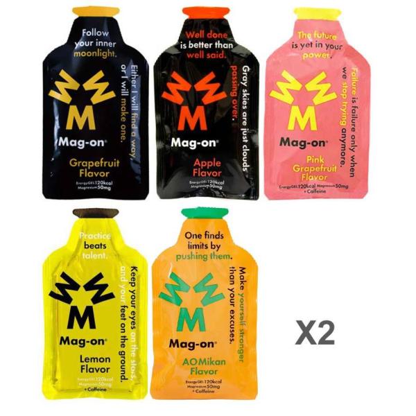 MAG-ON マグオン ジェル お試し5個セット×2（10個) 汗をかくアスリートの エネルギー補給...