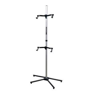 ミノウラ P-500AL-7S シルバー ペアスタンド 床置き型 横2台掛け 支柱分離型 自立型 バ...