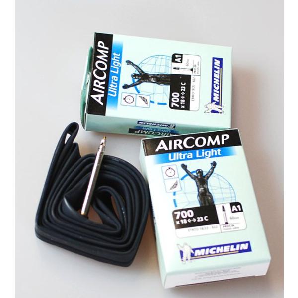 ミシュラン ウルトラライト UL 700C用 ブチル チューブ　バルブ長 60mm ロングバルブ お...