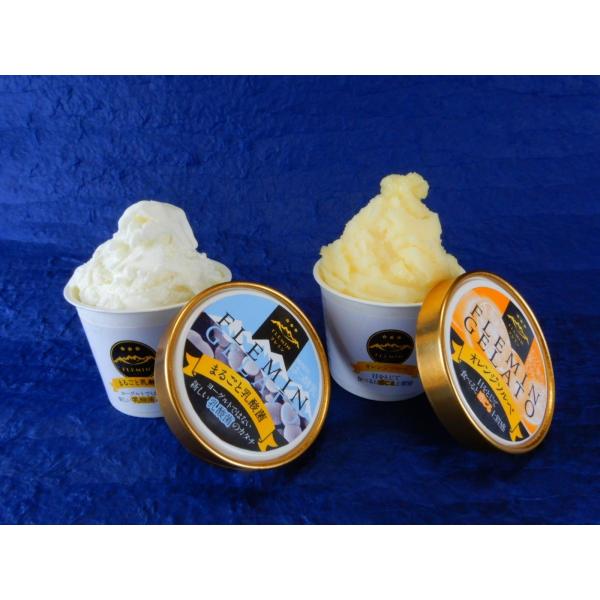 魚沼の乳酸菌アイスクリーム&amp; オレンジソルベ詰合せ /フレミン ジェラート｜子供用にも安心 卵不使用...