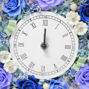 プリザーブドフラワー 花時計 スワロフスキー ...の詳細画像1