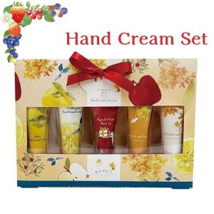 ハンドクリーム キンモクセイ ゆず りんご 5本セット ほんやら堂 ハンドケア ギフトセット 女性 誕生日 プレゼント お礼 お返し お祝い 記念品 贈答品