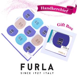 フルラ FURLA ハンカチ ギフト ラウンドバッグ ブルー 海外レディースブランド 女性 プレゼント 誕生日 お礼 お返し お祝い ギフトラッピング｜fleur-de-camelia2