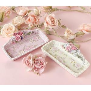 トレイ ボタニカルローズ 小物入れ メガネ置き 薔薇雑貨 インテリア小物 女性 誕生日 プレゼント お礼 お返し お祝い