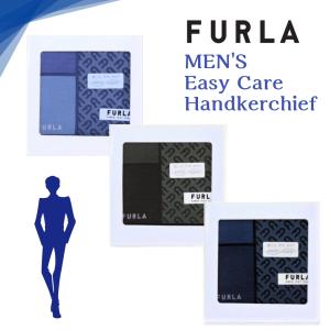フルラ FURLA ハンカチ イージーケア モノグラムブロック柄