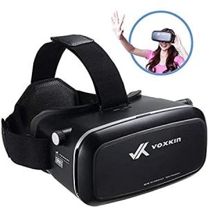 Voxkin バーチャルリアリティヘッドセット 3D VRメガネ &#x2013; 高解像度光学レンズ 完全に調節可能なストラップ 焦点距離 &#x2013; iPhone サム｜fleur-etoile