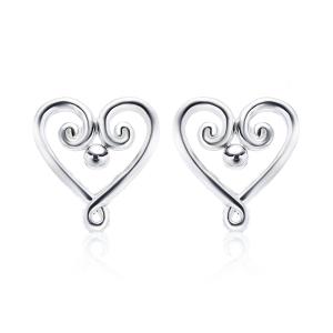 超希少　Tiffany パフハート　ダブル　ドロップピアス　両耳　シルバー925 超希少 Tiffany パフハート ダブル ドロップピアス 両耳