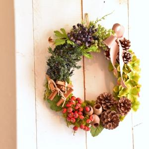 クリスマスリース 手作り シック おしゃれ 大...の詳細画像1