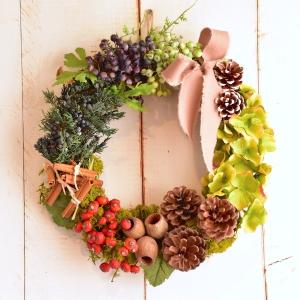 クリスマスリース 手作り シック おしゃれ 大...の詳細画像5