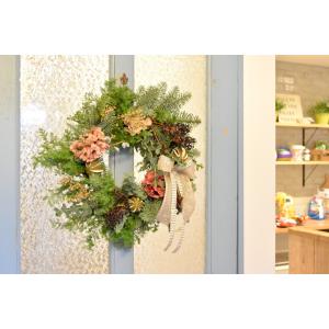 クリスマスリース 早割 手作り 本物 玄関 大...の詳細画像4