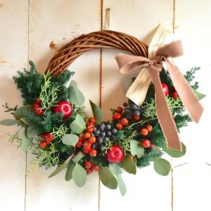 クリスマスリース 手作り シック おしゃれ 大...の詳細画像1
