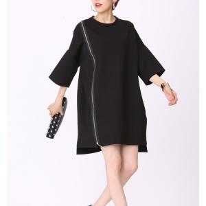 フロントジッパー ワンピース ワンピース チュニック の商品一覧 ファッション 通販 Yahoo ショッピング