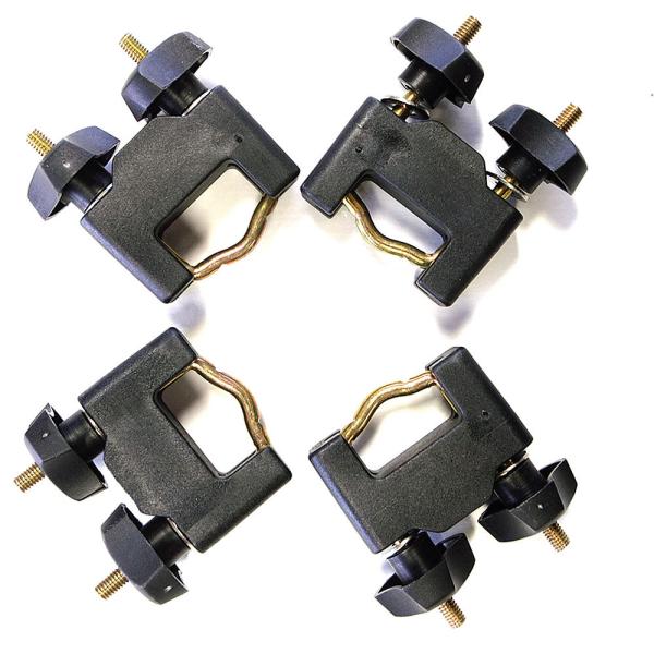 正規品 RHINO-RACK ライノラック 汎用スチールメッシュラック スクエアーバー用 取付けブラ...