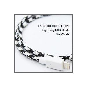 EASTERN COLLECTIVE Lightning USB ケーブル（GreyScale）（Apple認証 iPhone/iPod対応 充電・データ転送等用ライトニングケーブル）｜flgds