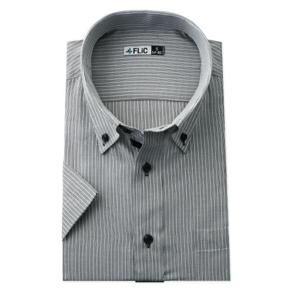 ワイシャツ 半袖 ボタンダウン クールビズ 快適 爽やか 形態安定 メンズ シャツ ビジネス マルチ...