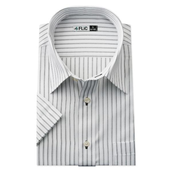 ワイシャツ 半袖 レギュラーカラー クールビズ 快適 爽やか 形態安定 メンズ シャツ ビジネス マ...