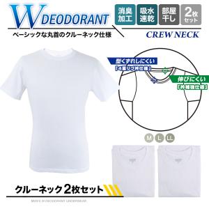 インナーシャツ 2枚セット デオドラント 吸汗...の詳細画像3
