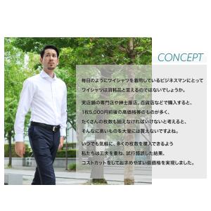 ワイシャツ 長袖 形態安定 yシャツ カッター...の詳細画像1