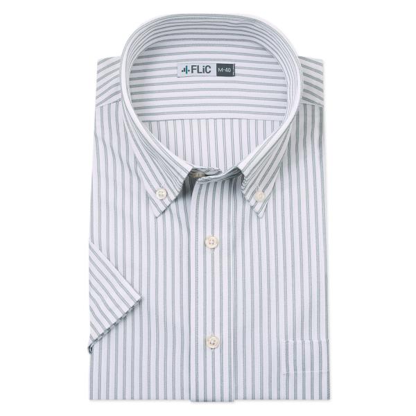 ワイシャツ ノーアイロン 半袖 メンズ ストレッチ ニットシャツ ニットワイシャツ 吸水速乾 ボタン...