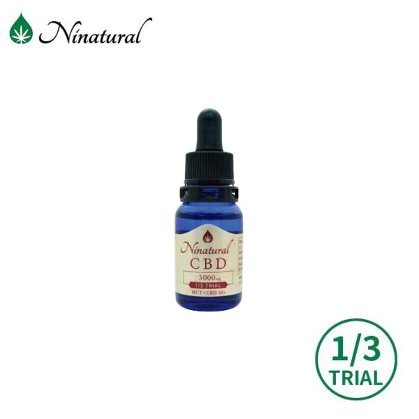 国産CBDオイル　ニーナチュラルCBD　3000mg　1/3トライアルボトル (10.0％/10ml...