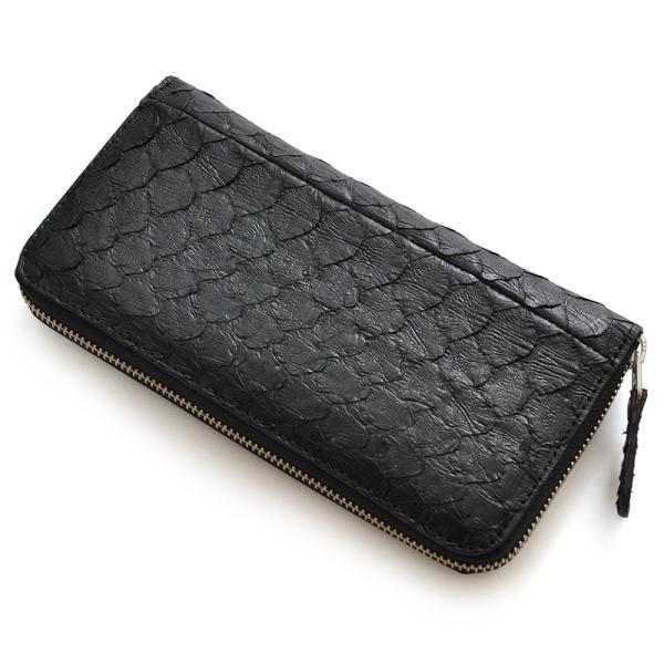 ラウンドファスナー 長財布 ロングウォレット 開運 金運 財運 福財布 パイソン スネーク レザー ...