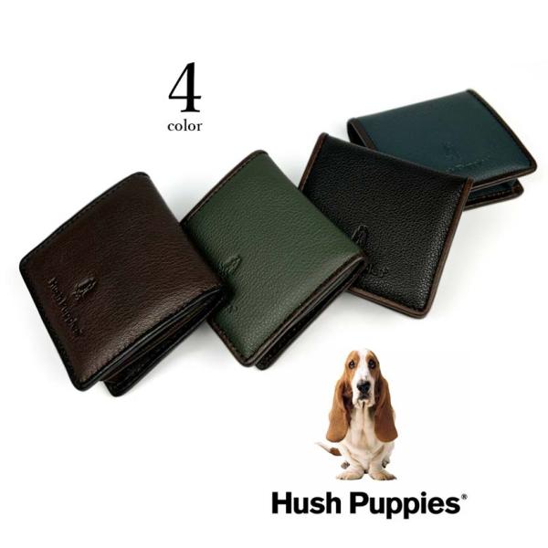 Hush Puppies(ハッシュパピー)ボックス型 小銭入れ コインケース コンパクト ミニ財布 ...