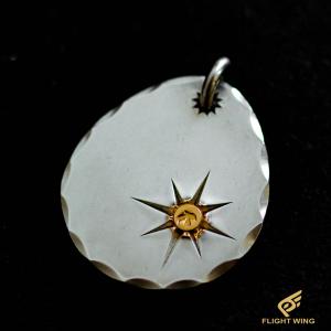 goro's（ゴローズ） 印台ズレ たたきメタル小 ネックレストップ 小