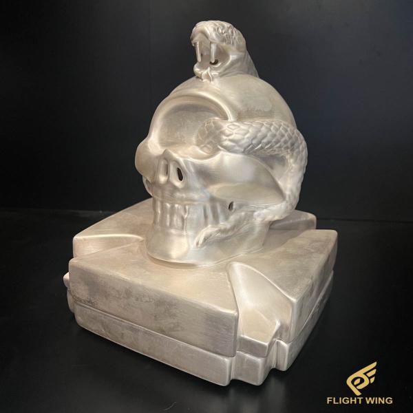 【展示品】Skull Censer Silver / Stop Light ストップライト お香立て...