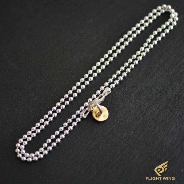 【新品】3mm 60cm Silver Ball Chain K18 Metal / Stop Li...