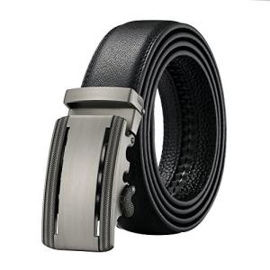 Katun メンズ ベルト レザー オートロック式 ビジネス サイズ調整自由自在 ロング130cm 紳士ベルト ５種類より 本革 カジュアル 国内在庫