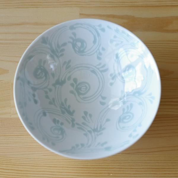 白山陶器 平茶碗  飯碗 A-21 白 ホワイト 蛸 レトロ ポップ シンプル おしゃれ