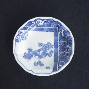 有田焼 六瓢箪 小鉢 浅鉢 ひょうたん 14cm レトロ 手描き むびょうたん